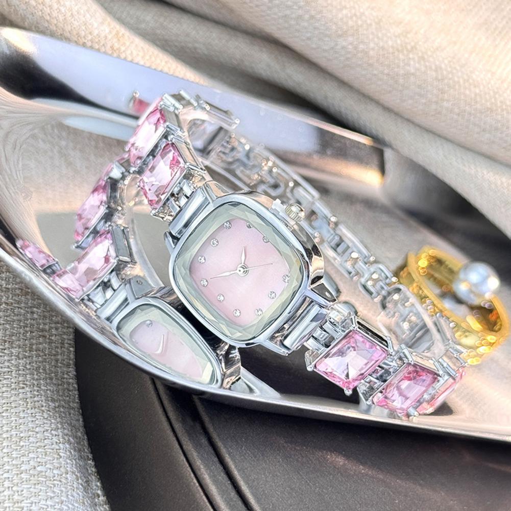 Luxury Watch Lady - Sparkling Bracelet Watch Square Dial Women