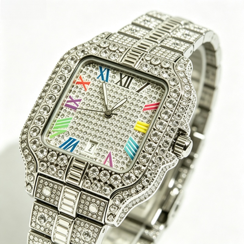 Luxury Watch Iceberg - New Luxury Iced‑Out Square Quartz Watch