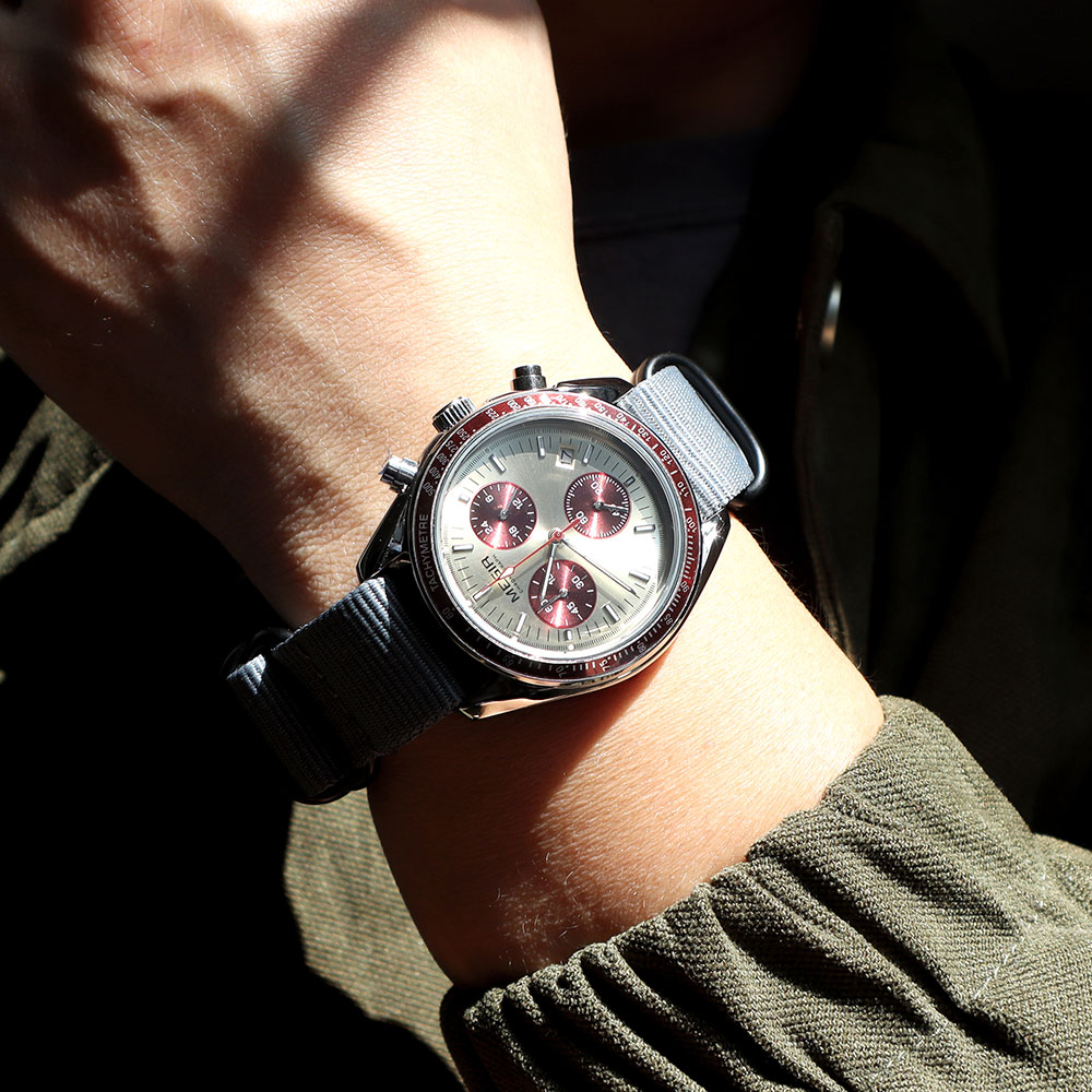 MEGIR New Men's Nylon Braided  - Luxury Watch Green Dial 评论和价格