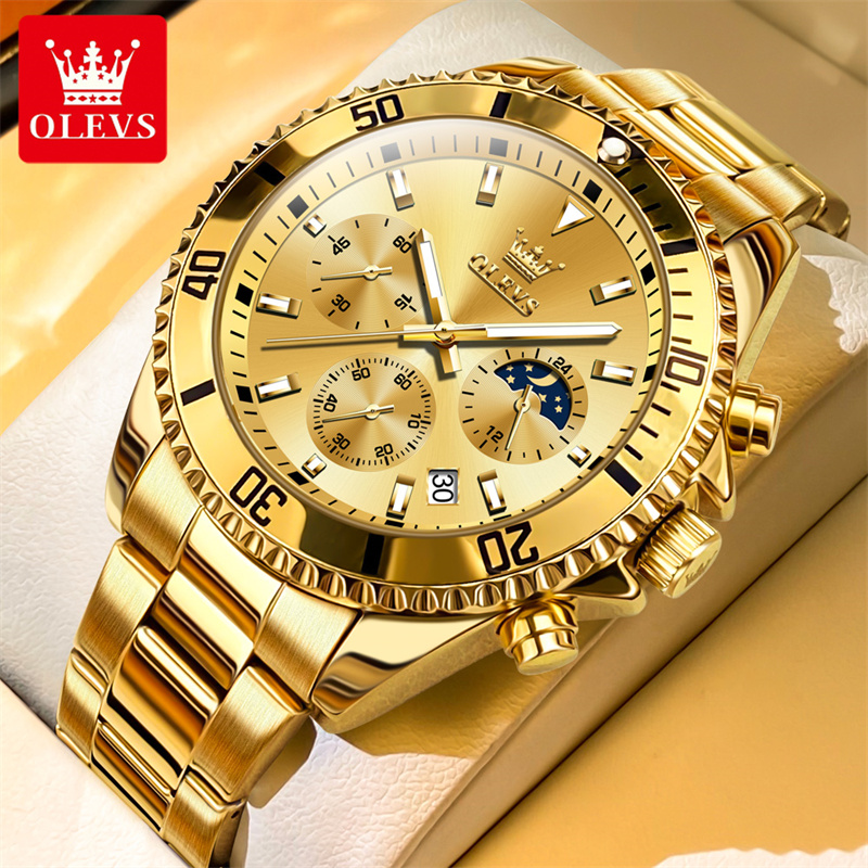 OLEVS Watch Men Top Brand Luxu - Luxury Watch Green Dial 评论和价格