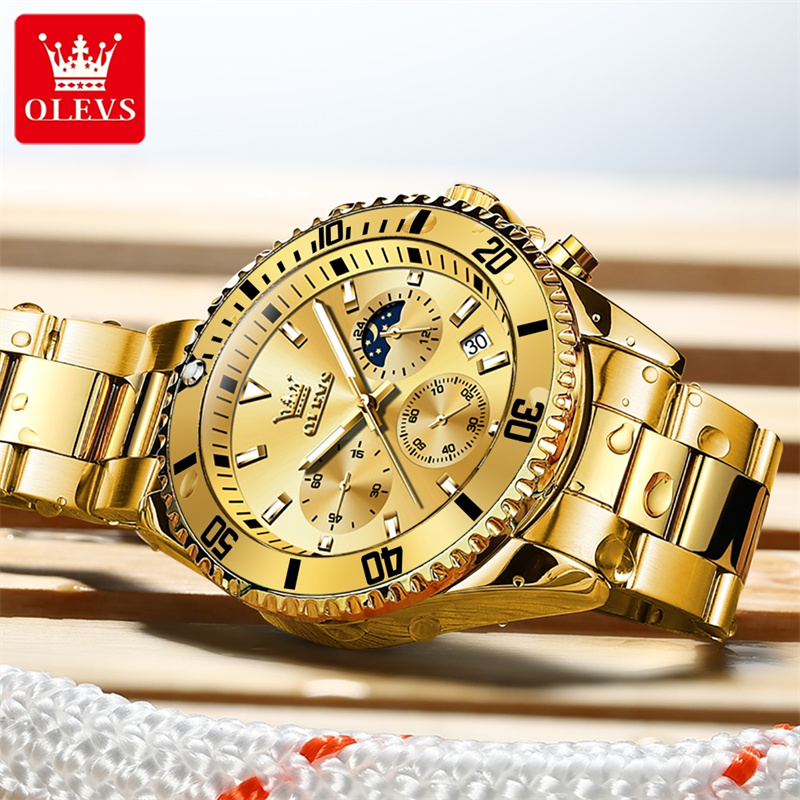 OLEVS Watch Men Top Brand Luxu - Luxury Watch Green Dial 评论和价格