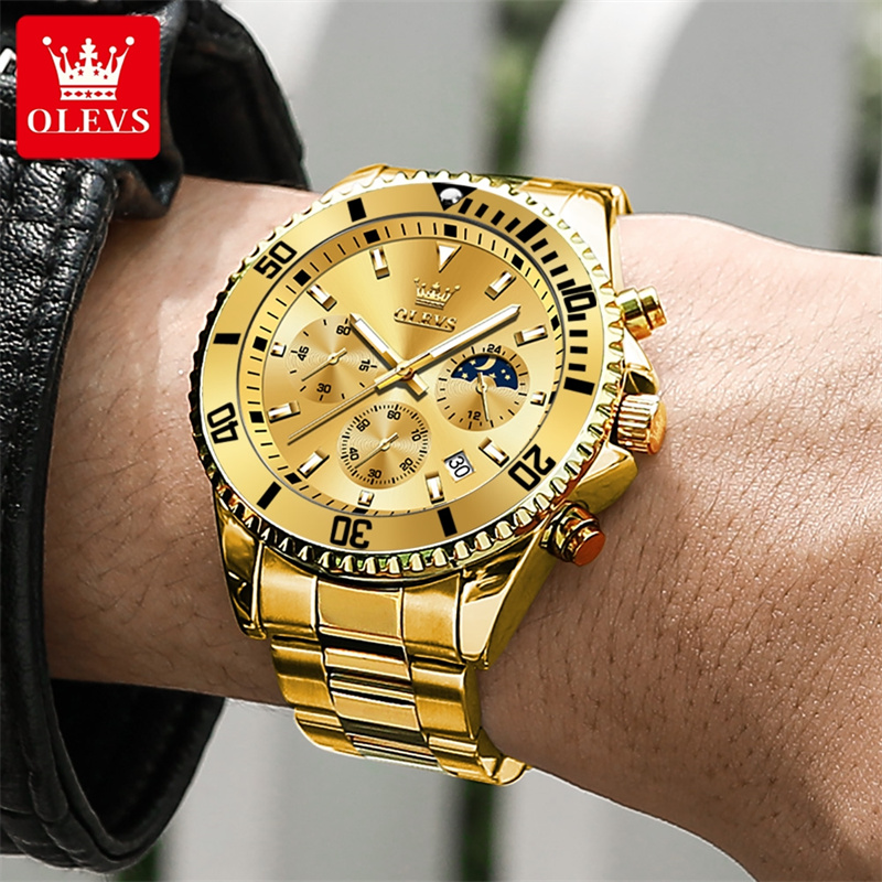 OLEVS Watch Men Top Brand Luxu - Luxury Watch Green Dial 评论和价格