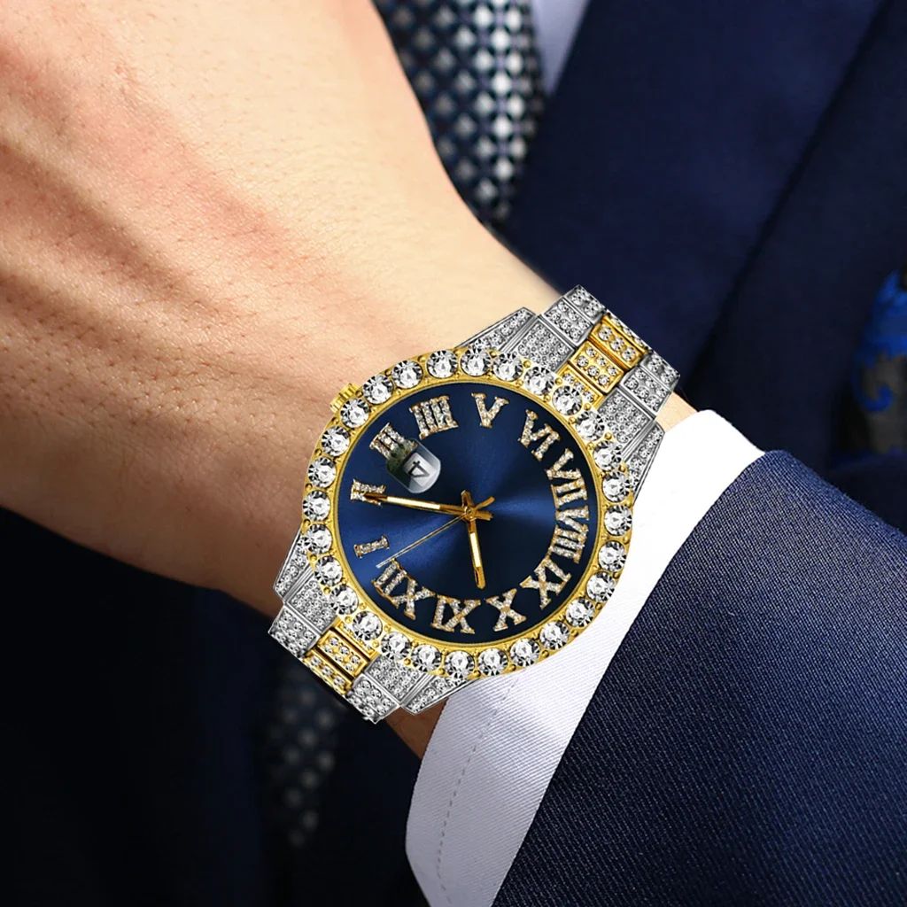 Iced Out Watch Men Luxury Bran - Luxury Watch Iceberg 评论和价格