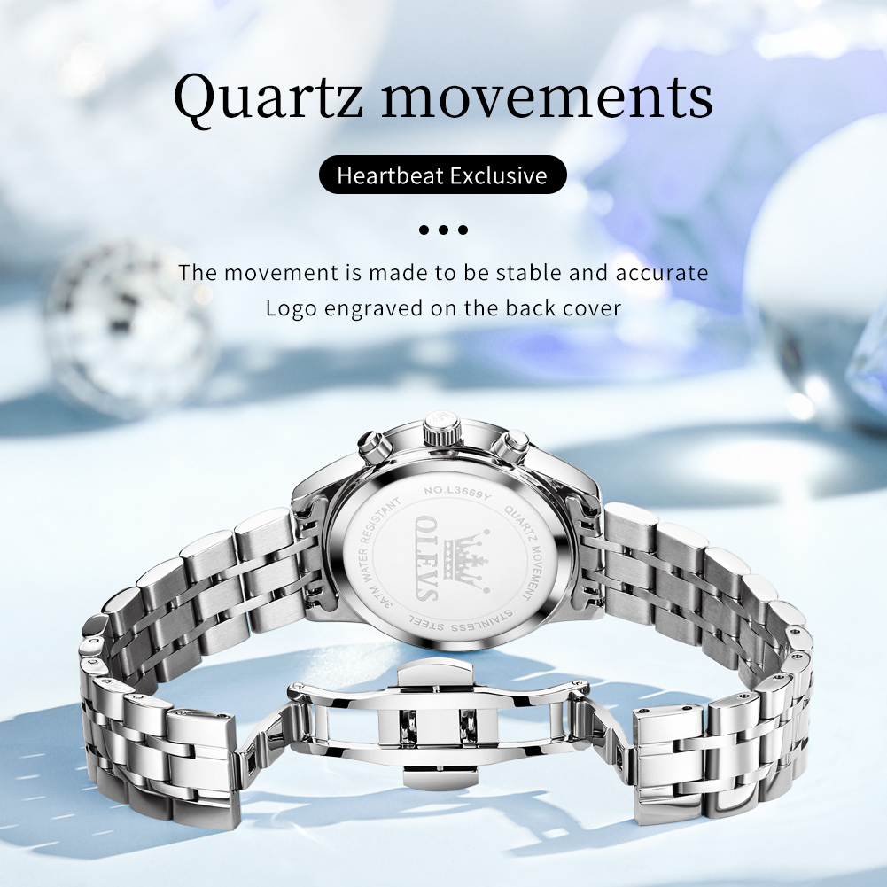 OLEVS Womens Watches Fashion L - Luxury Watch Green Dial 评论和价格