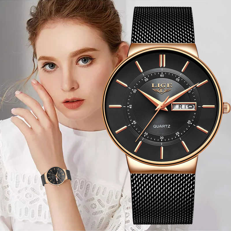 LIGE Women Watches Luxury Bran - Luxury Watch Brand For Women 评论和价格