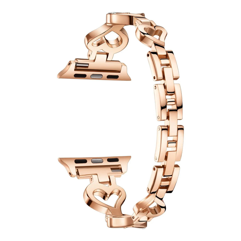 Luxury Rose Gold Metal Strap F - Luxury Watch Apple Bands 评论和价格