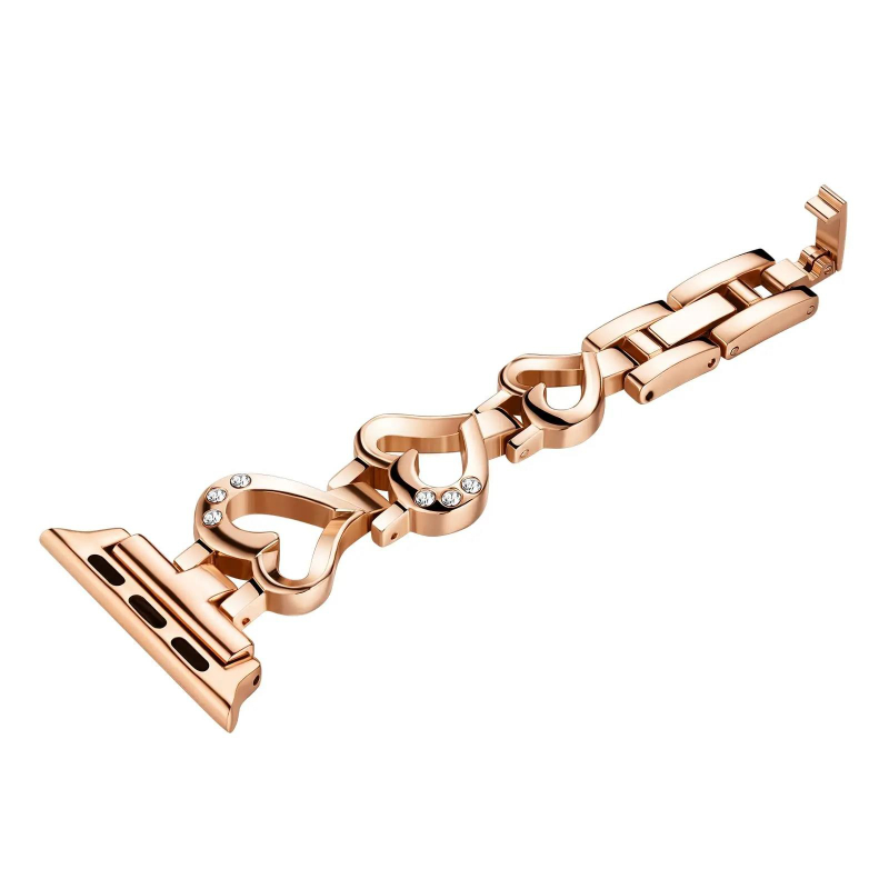 Luxury Rose Gold Metal Strap F - Luxury Watch Apple Bands 评论和价格