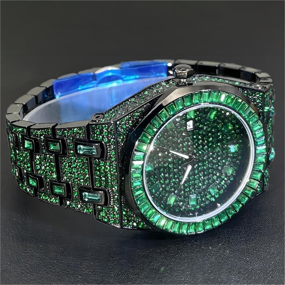 2024 Hip Hop Green Diamond Wat - Luxury Watch Green Dial 评论和价格